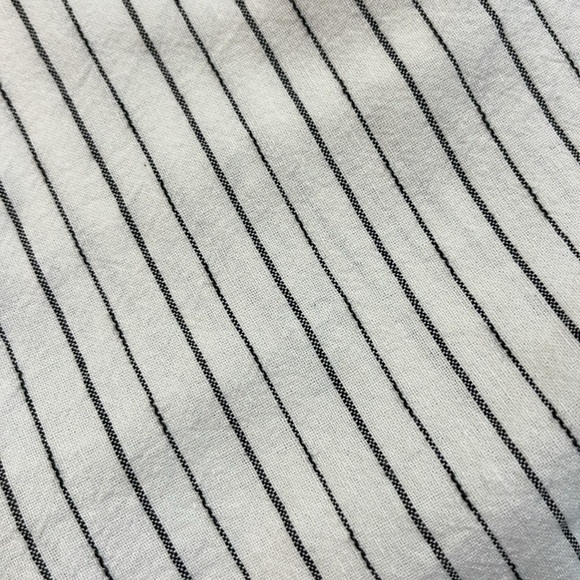 La Morena Striped Sleeveless Button-Up 100% Cotton Romper Sz S - Picture 5 of 11